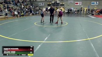 189 lbs Champ. Round 1 - BRADEN WEBB, Chugiak High School vs Marcus McDaniel, Dimond