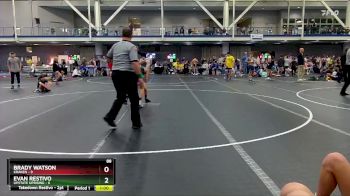 88 lbs Round 9 (10 Team) - Evan Restivo, Upstate Uprising vs Brady Watson, Kraken