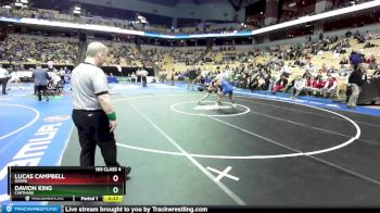 165 Class 4 lbs Cons. Round 3 - Davion King, Carthage vs Lucas Campbell, Ozark