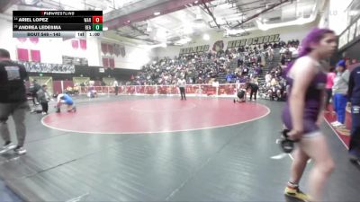 140 lbs Cons. Round 3 - Andrea Ledesma, Beaumont vs Ariel Lopez, Warren