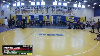 144 lbs Cons. Round 2 - Nathanniel Lauser, Head Hunters vs Carson Baert, Flagler Wrestling Club