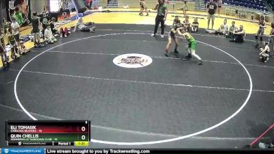 70 lbs Round 5 (6 Team) - Eli Tomasik, Carolina Reapers vs Quin Chellis, Summerville Takedown Club