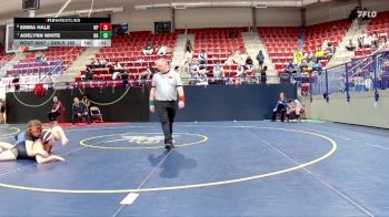 Girls 185 lbs Cons. Round 3 - Adelynn White, New Albany vs Emma Hale, North Pontotoc High School