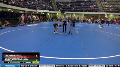 60 lbs Round 3 - Taylin Lightfoot, Humboldt Wildcat Wrestling Clu vs Kenley Kierstead-Hahn, Paynesville