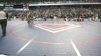 5A 126 lbs Cons. Round 1 - Nate Jones, Northside (Jacksonville) vs Caiden Vick, Smoky Mountain High School