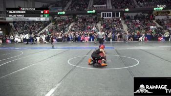 85 lbs Quarterfinal - Willie Kurtz, Slyfox vs Isaac Steiner, Hoisington WC
