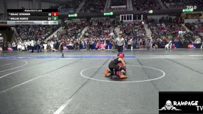 85 lbs Quarterfinal - Willie Kurtz, Slyfox vs Isaac Steiner, Hoisington WC