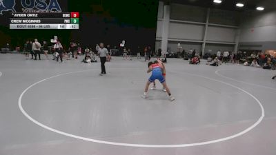 96 lbs Cons. Sub-rd Of 16 - Ayden Ortiz, Bear Cave Wrestling Club vs Crew McGinnis, Powerhouse Wrestling Club