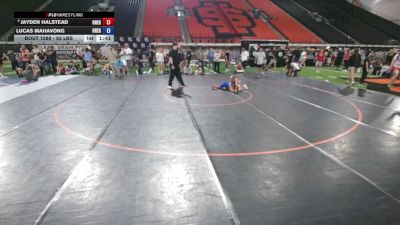 63 lbs Champ. Round 2 - Jayden Halstead, Oregon vs Lucas Mahavong, Oregon