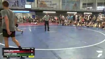 126 lbs Champ. Round 2 - Garrett Crain, Tanglefoot Wrestling Club vs Ayden Broussard, Rayne Wrestling