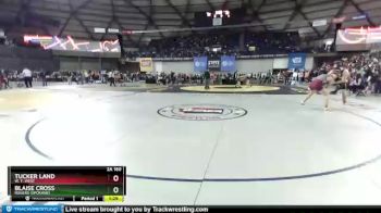 2A 160 lbs Quarterfinal - Blaise Cross, Rogers (Spokane) vs Tucker Land, W. F. West