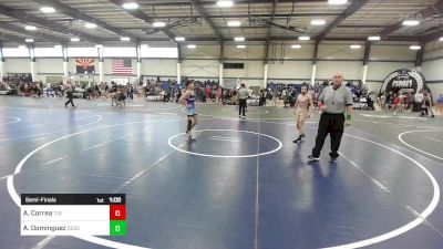 95 lbs Semifinal - Aydann Correa, TUF CA Wrestling Academy vs Aceyn Dominguez, Desert Dogs WC