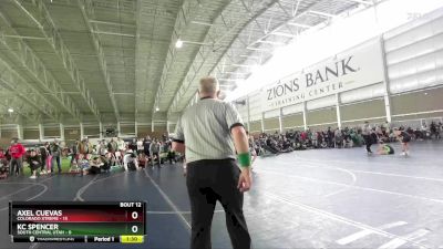 92 lbs Quarters & Wb (16 Team) - Axel Cuevas, Colorado Xtreme vs KC Spencer, South Central Utah