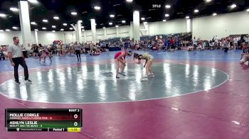 110 lbs Champ Round 1 (16 Team) - Mollie Corkle, Charlies Angels Florida Pink vs Ashlyn Leslie, Beauty And The Beast
