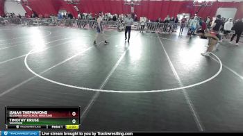 144 lbs Champ. Round 1 - Isaiah Thephavong, Blackman High School Wrestling vs Timothy Kruse, Wisconsin