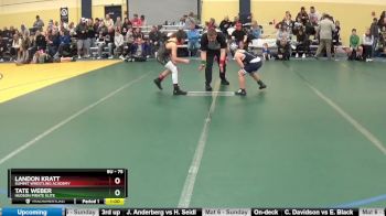 75 lbs Round 4 - Landon Kratt, Summit Wrestling Academy vs Tate Weber, Hudson Pirate Elite