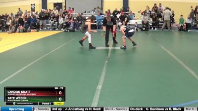 75 lbs Round 4 - Landon Kratt, Summit Wrestling Academy vs Tate Weber, Hudson Pirate Elite