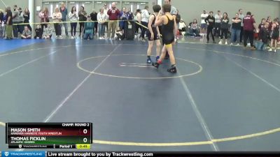 86 lbs Champ. Round 2 - Thomas Ficklin, Atlantic Shores vs Mason Smith, Hanover Hawkeye Youth Wrestlin