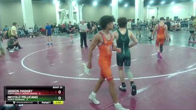 113 lbs Placement - Jaxson Madgey, Youth Impact Center Orange vs Niccolo Pellicano, Venice Warriors