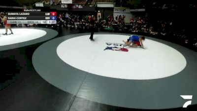 145 lbs Sumaya Lazaro, LAWA - Los Angles Wrestling Association vs Sarai Cortez, SCVWA - Santa Clara Valley Wrestling Association