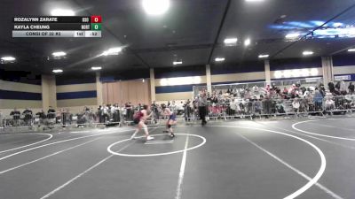 101 lbs Consi Of 32 #2 - Rozalynn Zarate, Oso Way WC vs Kayla Cheung, Northwood HS