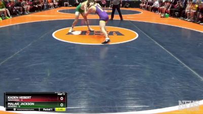 132 lbs Finals (8 Team) - Kaden Hebert, Wauconda vs Malaki Jackson, Geneseo