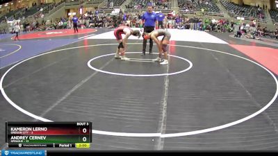 128 lbs Round 2 (4 Team) - Kameron Lerno, Oregon City vs Andrey Cernev, Sprague