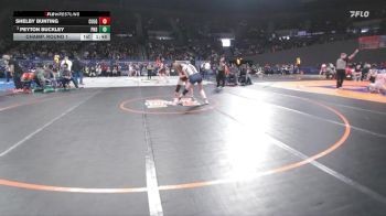 4A/3A/2A/1A Girls 155 Champ. Round 1 - Peyton Buckley, Pleasant Hill Girls vs Shelby Bunting, Culver Girls