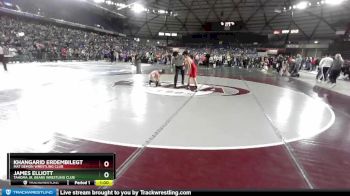 117 lbs Quarterfinal - James Elliott, Tahoma Jr. Bears Wrestling Club vs Khangarid Erdembilegt, Mat Demon Wrestling Club