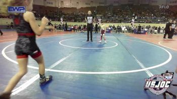 46 lbs Semifinal - Duke Friddle, Cashion Takedown Club vs Grace Cogar, Spartan Mat Club