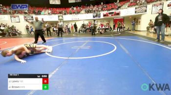 105 lbs Rr Rnd 1 - Jason Lewis, Tiger Trained Wrestling vs Jeremy Brown, Gore Pirates Youth Wrestling