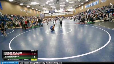 100+ Cons. Round 1 - Jayda Mendoza, Roy Wrestling Club vs Kenzlee Gavilanez, Fremont Wrestling Club