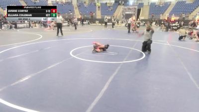 54 lbs Rr Rnd 3 - Averie Cortez, U-Town Hammers vs Elliara Coleman, Betterman Elite