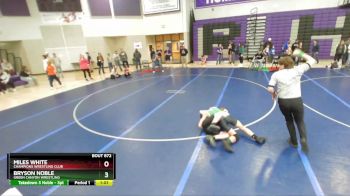 135 lbs Quarterfinal - Bryson Noble, Green Canyon Wrestling vs Miles White, Champions Wrestling Club