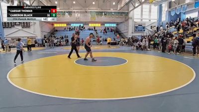 285 lbs 7th Place Match - Cameron Black, Salesianum vs Caesar Thomas, Howard H S