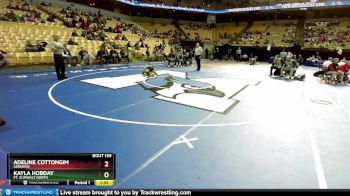 115 Class 2 lbs Champ. Round 1 - Adeline Cottongim, Lebanon vs Kayla Hobday, Ft. Zumwalt North