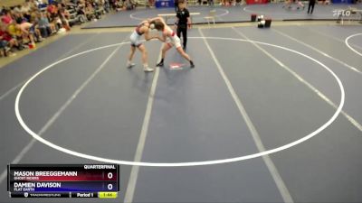 150 lbs Quarterfinal - Mason Breeggemann, Ghost Riders vs Damien Davison, Flat Earth