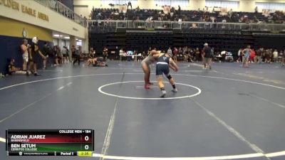 184 lbs Quarterfinal - Ben Setum, Cerritos College vs Adrian Juarez, Bakersfield