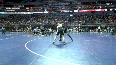 3A-190 lbs Champ. Round 1 - Brady Shekleton, Western Dubuque vs Lafoy Hall, Southeast Polk