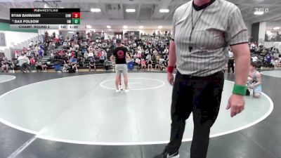132 lbs Champ. Round 2 - Dax Folsom, Open Mats vs Ryan Barmann, Greater Heights Wrestling
