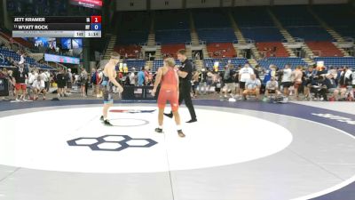 144 lbs Cons. Quarters - Jett Kramer, Iowa vs Wyatt Rock, New York