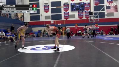 160 lbs Final - Alek Palko, Jefferson-Morgan vs Ewan Olson, Derry Area