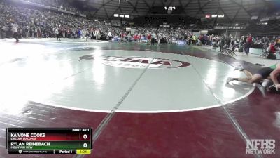 3A 190 lbs Champ. Round 2 - Kaivone Cooks, Lincoln (Tacoma) vs Rylan Reinebach, Mountain View
