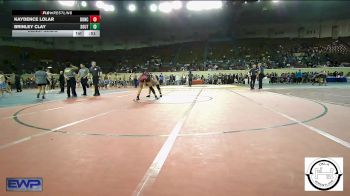 140 lbs Consolation - Kaydence Lolar, Duncan Lady Demons vs Brinley Clay, Southmoore SaberCats Wrestling