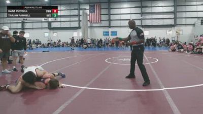 144 lbs Quarterfinals (8 Team) - Kade Pudwill, OTM WALTERS WRESTLING vs Trajan Pannell, NOKE RTC