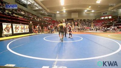 55 lbs Consi Of 4 - Jude Rivers, Barnsdall Youth Wrestling vs Dominic Simonds, Catoosa Youth Wrestling