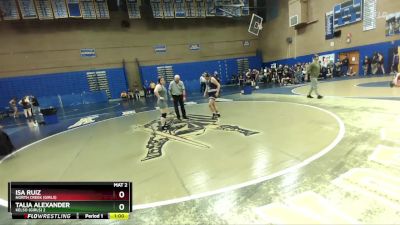 190lbs Cons. Round 3 - Isa Ruiz, North Creek (Girls) vs Talia Alexander, Kelso (Girls) 2