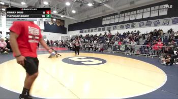 55-58 lbs Round 2 - Kenley Solis, Rough House vs Theodore Juarez, South Bay HULKS