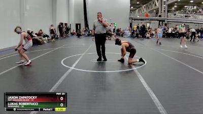 100 lbs Round 3 (4 Team) - Lukas Robertucci, Warhawks vs Jaxon Zapatocky, Mat Assassins Black