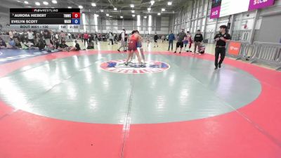 130 lbs 3rd Place Match - Aurora Hiebert, Thunder Mountain Wrestling Club vs Evelyn Scott, Washington